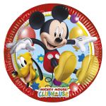 Тарелка Микки Маус игривый/ Mickey Mouse Club House 20см 8шт/уп картон 1502-1426 81840