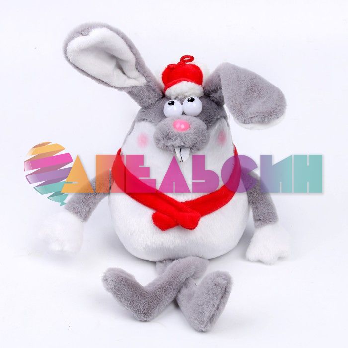 Игрушка Зайчик Дед Мороз 35см 7619147