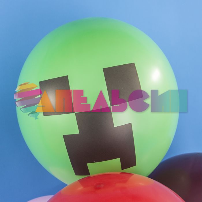Шар латекс Пиксели 12"/30см 25шт/уп (Китай) 711293-25
