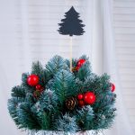 Топпер Ель 7х20см 5шт/уп меловой 2848587
