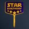 Топпер STAR birthday 12х19см акрил 7917317