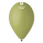 Шар пастель Зеленый И10"/25см Green Olive (098) 100шт/уп (Итали) 1102-2582