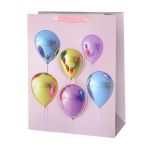Пакет Шарики на розовом 3D 26х32х10см глянец 502574
