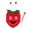Набор Клубничка 3в1 (ободок, жезл, накидка) 3-6лет 511834-РАСПРОДАЖА