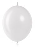 Шар ЛОЛ пастель Белый 12"/30см (L13) White 50шт/уп (Китай) 512-12L13