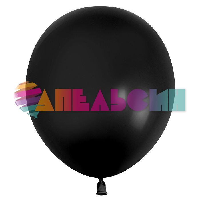 Шар пастель Черный 512/18"/46см (S18) Black 10шт/уп (Китай) 512-18S18
