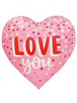 Шар фольга Люблю тебя LOVE you FL63"/160см (Китай) 26079