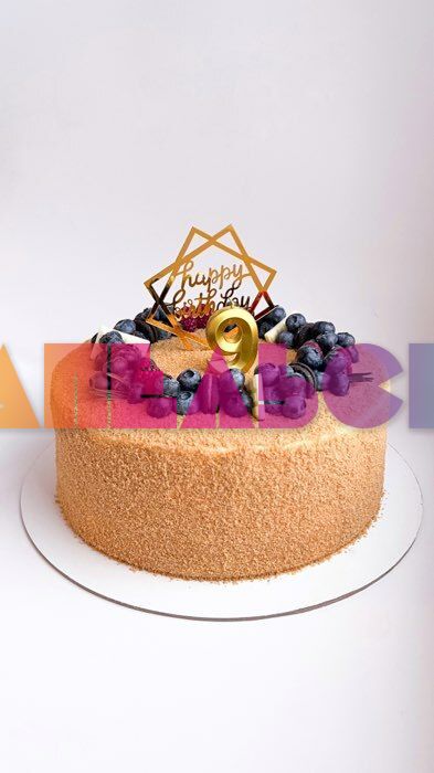 Топпер HB Квадраты золото 10х16см пластик 3960640 7003900