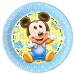 Тарелка Микки Малыш/ Mickey the Kid 20см 8шт/уп картон 84345