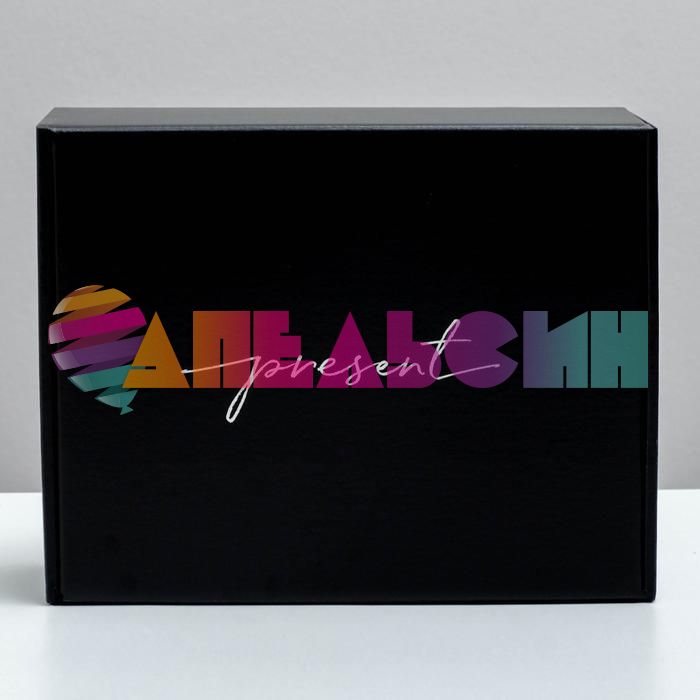 Коробка Черный Present сиреневый агат 21х27х9см складная 5112870