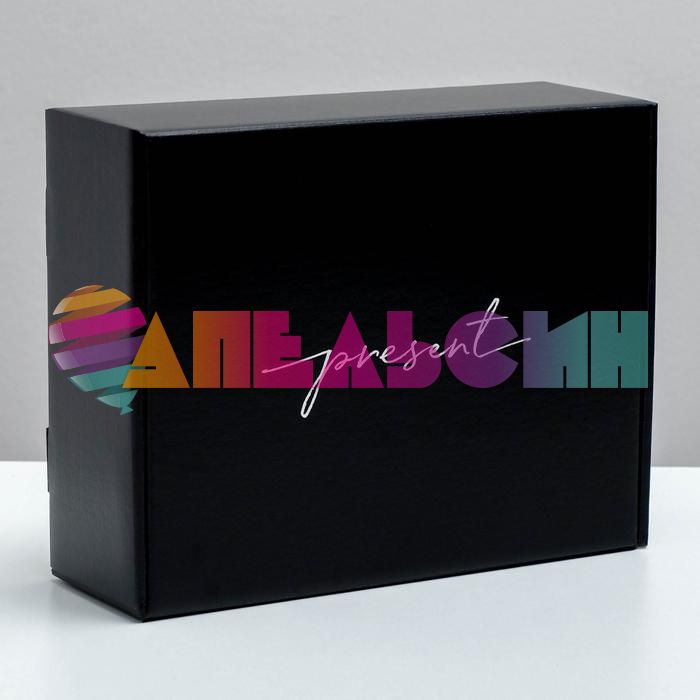 Коробка Черный Present сиреневый агат 21х27х9см складная 5112870
